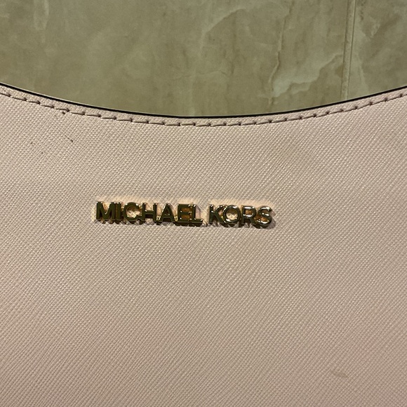 Michael Kors Blush Shoulder Bag with Gold Accents - Picture 2 of 9